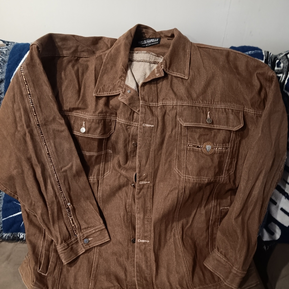 2 Vintage 6xl pelle-pelle marc Buchanan denim jackets